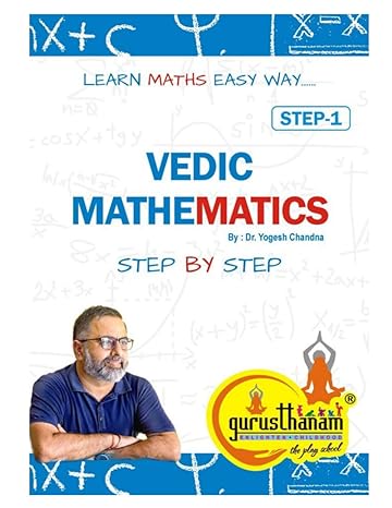 vedic mathematics step by step step1 learn maths easy way 1st edition dr yogesh chandna 9389133319,