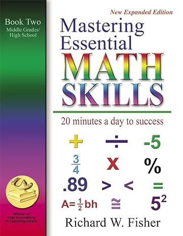 mastering essential math skills book two middle grades/high school including americas math teacher dvd with