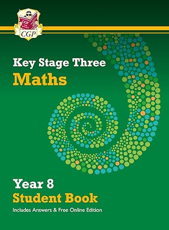 key stage three maths year 8 student book includes answers and free online edition cgp books 1789087872,