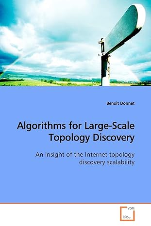 algorithms for large scale topology discovery an insight of the internet topology discovery scalability 1st