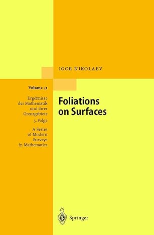 foliations on surfaces 1st edition igor nikolaev 3642086985, 978-3642086984