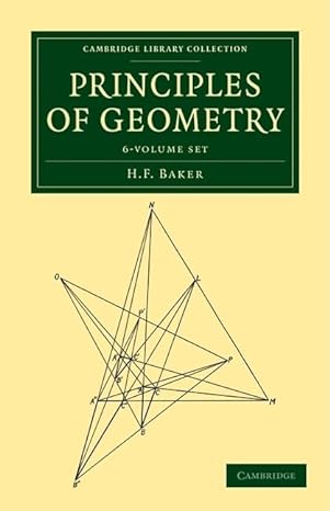 principles of geometry 6 volume paperback set reissue edition h f baker 1108017835, 978-1108017831