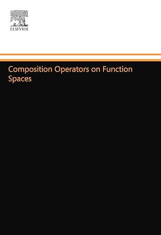 composition operators on function spaces 1st edition r k singh 0444557156, 978-0444557155