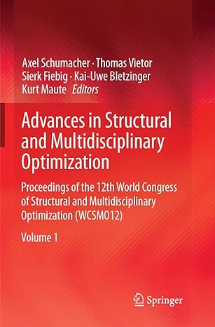 advances in structural and multidisciplinary optimization proceedings of the 12th world congress of