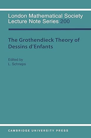 the grothendieck theory of dessins denfants 1st edition l schneps 0521478219, 978-0521478212