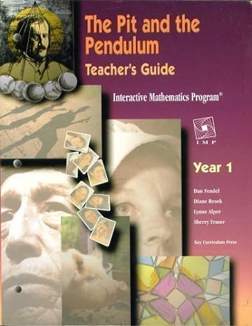 year 1 teachers guide the pit and the pendulum 1st edition lynne alper ,dan fendel ,sherry fraser ,diane