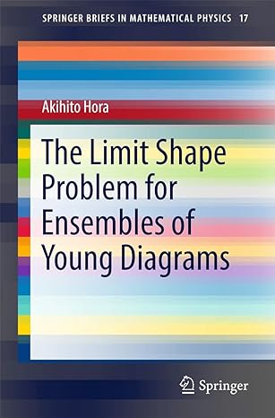 the limit shape problem for ensembles of young diagrams 1st edition akihito hora 4431564853, 978-4431564850
