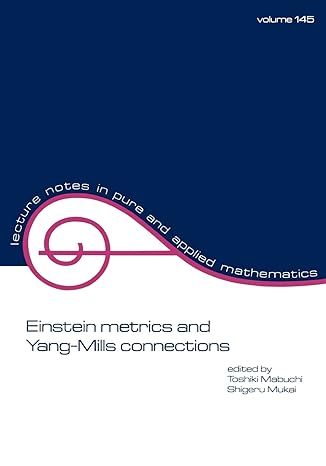 Einstein Metrics And Yang Mills Connections