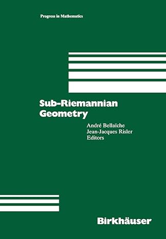 sub riemannian geometry 1st edition andre bellaiche ,jean jaques risler 3034899467, 978-3034899468