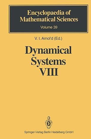 dynamical systems viii singularity theory ii applications encyclopaedia of mathematical sciences 39 1st