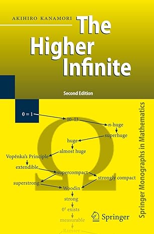 the higher infinite large cardinals in set theory from their beginnings 2nd edition akihiro kanamori
