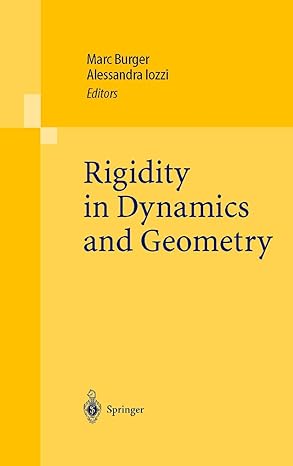 rigidity in dynamics and geometry contributions from the programme ergodic theory geometric rigidity and