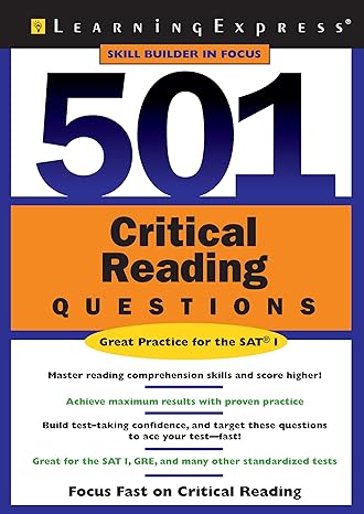 501 critical reading questions 0th edition learningexpress llc editors 1576855104, 978-1576855102