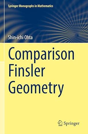 comparison finsler geometry 1st edition shin ichi ohta 3030806529, 978-3030806521
