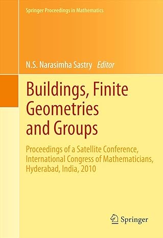 buildings finite geometries and groups proceedings of a satellite conference international congress of