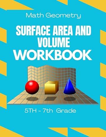 math geometry surface area and volume workbook volume and surface area geometry worksheets for 5th 6th grade