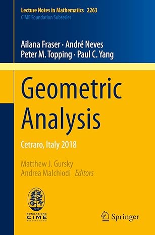 geometric analysis cetraro italy 2018 1st edition ailana fraser ,andre neves ,peter m topping ,paul c yang