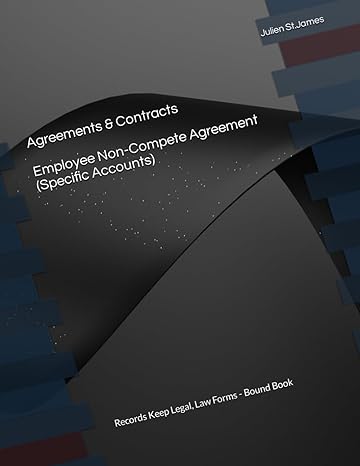 agreements and contracts employee non compete agreement records keep legal law forms bound book 1st edition