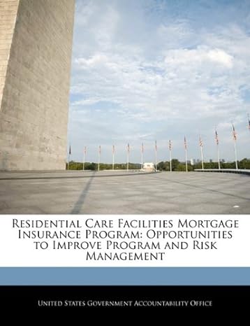 residential care facilities mortgage insurance program opportunities to improve program and risk management