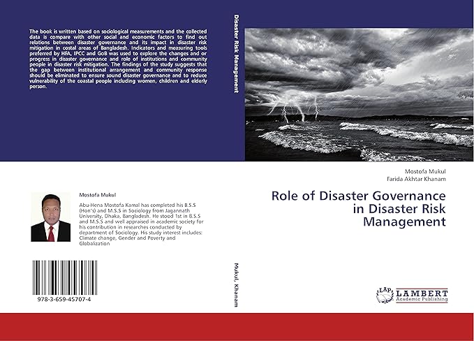 role of disaster governance in disaster risk management 1st edition mostofa mukul ,farida akhtar khanam