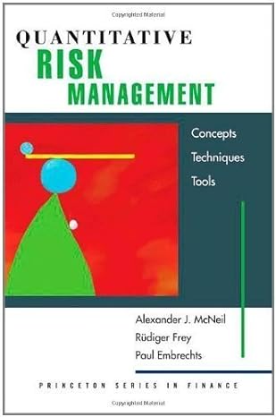 quantitative risk management concepts techniques and tools by mcneil alexander j frey rudiger embrechts paul