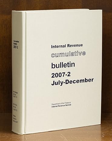 internal revenue cumulative bulletin 2006 2 july december 1st edition internal revenue service 0160797136,