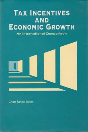 tax incentives and economic growth an international comparison 1st edition chitta ranjan sarkar 8177080660,