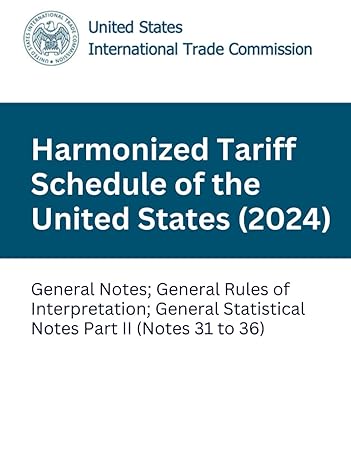 harmonized tariff schedule of the united states general notes general rules of interpretation general