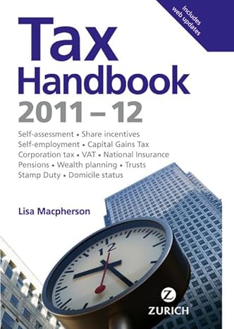 zurich tax handbook 2011 2012 1st edition lisa macpherson 0273759639, 978-0273759638