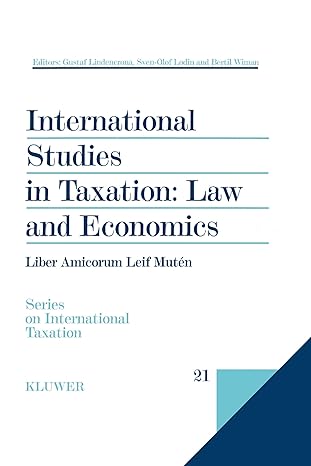 international studies in taxation law and economics 1st edition gustaf lindencrona 9041196927, 978-9041196927