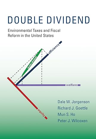 double dividend environmental taxes and fiscal reform in the united states 1st edition dale w jorgenson