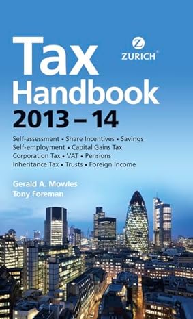 zurich tax handbook 2013 14 new edition gerald a mowels ,tony foreman 1292009306, 978-1292009308