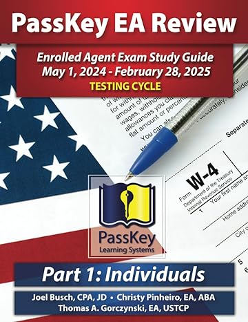 passkey learning systems ea review part 1 individuals enrolled agent study guide may 1 2024 february 28 2025