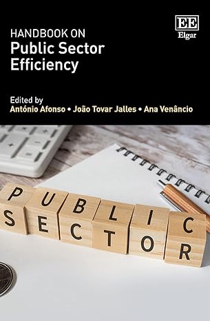 handbook on public sector efficiency 1st edition antonio afonso, joao tovar jalles, ana venancio 1839109157,