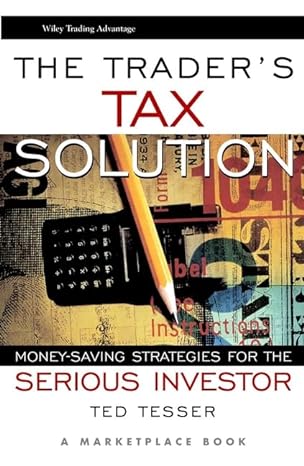 the traders tax solution money saving strategies for the serious investor 1st edition ted tesser, marketplace