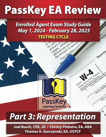 passkey learning systems ea review part 3 representation enrolled agent study guide may 1 2024 february 28