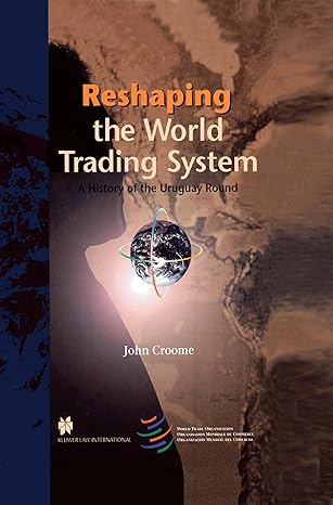 reshaping the world trading system a history of the uruguay round 1st edition john croome 9041111263,