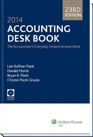accounting desk book 2014 the accountants everyday instant answer book 23rd edition louis ruffner plank,