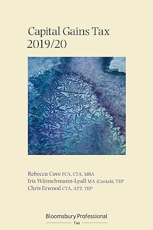 bloomsbury professional capital gains tax 2019/20 1st edition rebecca cave ,chris erwood ,iris wunschmann