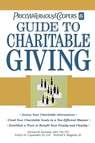 price water house coopers guide to charitable giving 1st edition michael b pricewaterhouse 0471235032,