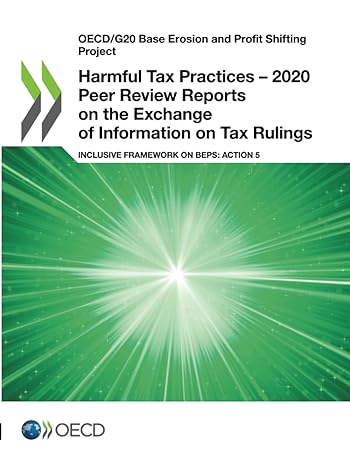 harmful tax practices 2020 peer review reports on the exchange of information on tax rulings inclusive