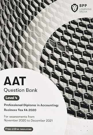aat business tax fa2020 question bank 1st edition bpp learning media 1509734554, 978-1509734559