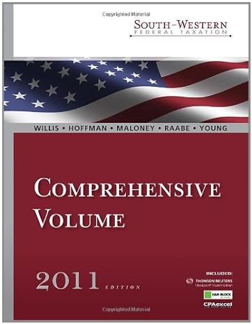 south western federal taxation 2011 comprehensive and cpaexcel 2 semester printed access card 34th edition