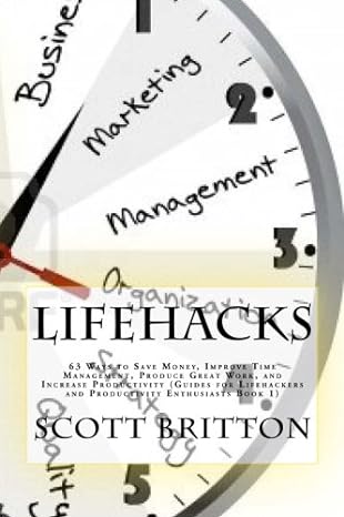 lifehacks 63 ways to save money improve time management produce great work and increase productivity 1st