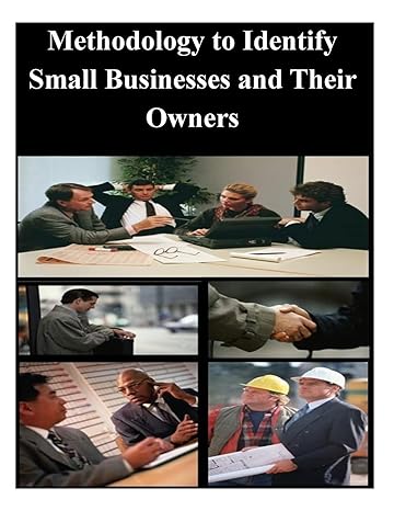 methodology to identify small businesses and their owners 1st edition u s department of the treasury office