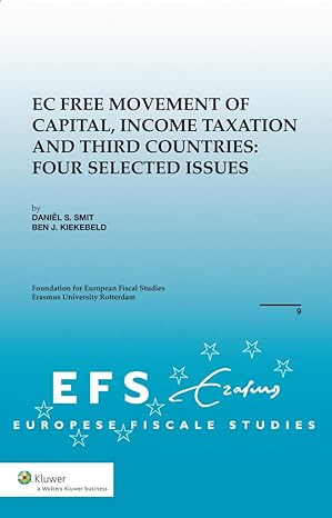 ec free movement of capital income tax and third countries 1st edition d s smit ,b j kiekebeld ,foundation