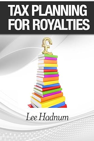 tax planning for royalties strategies and tactics to reduce tax 1st edition mr lee hadnum 1502863790,