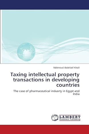taxing intellectual property transactions in developing countries the case of pharmaceutical indusrty in