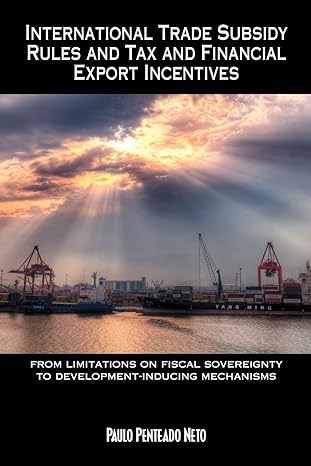 international trade subsidy rules and tax and financial export incentives from limitations on fiscal