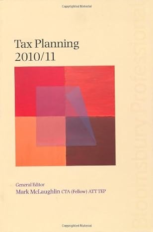 tax planning 2010/11 pap/psc edition mark mclaughlin ,jennifer adams ,john baldry ,david brookes ,rebecca